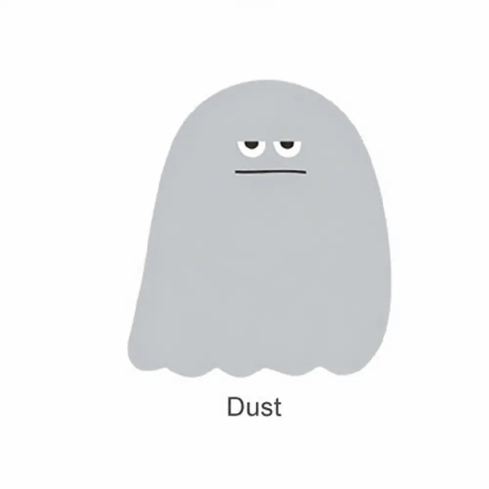 Dust Little Blob Characters sticky notes with gray character shape for scrapbook notes.