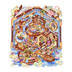 Two styles included in the Little Prince 3D scene sticker kit set on white background