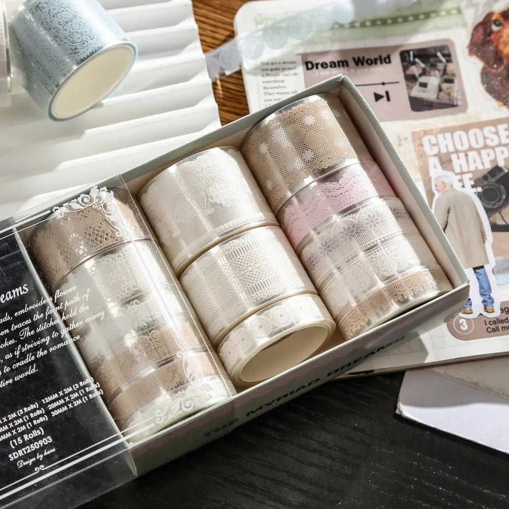 Magical Dreams washi tape lace-inspired detail