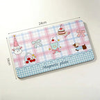 Magnetic tweezer storage board with pastel design measuring 24 by 14 cm