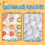 Mini Food sticker book detail showing pre-cut stickers, peel-and-use design, and thick white ink backing