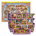 Cutout preview of the Monster Hotel and Star Apartment finished 3D-look sticker scenes