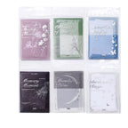 Moonlight Dream memo pad All 6 Styles set with moonlight poetry and dreamy paper designs.
