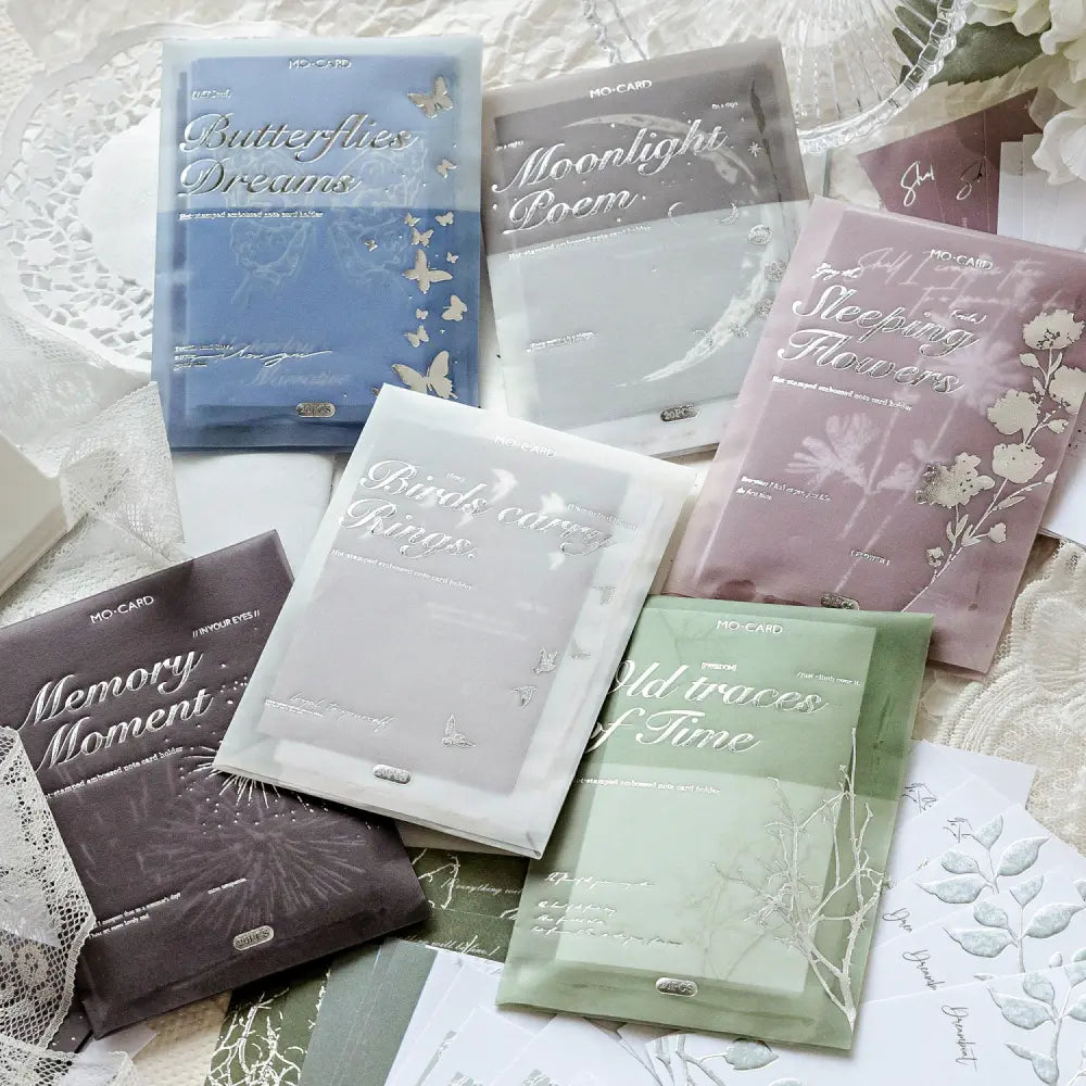 Moonlight Dream memo pad set with dreamy night-themed paper pages for journals, planners, and scrapbook notes.