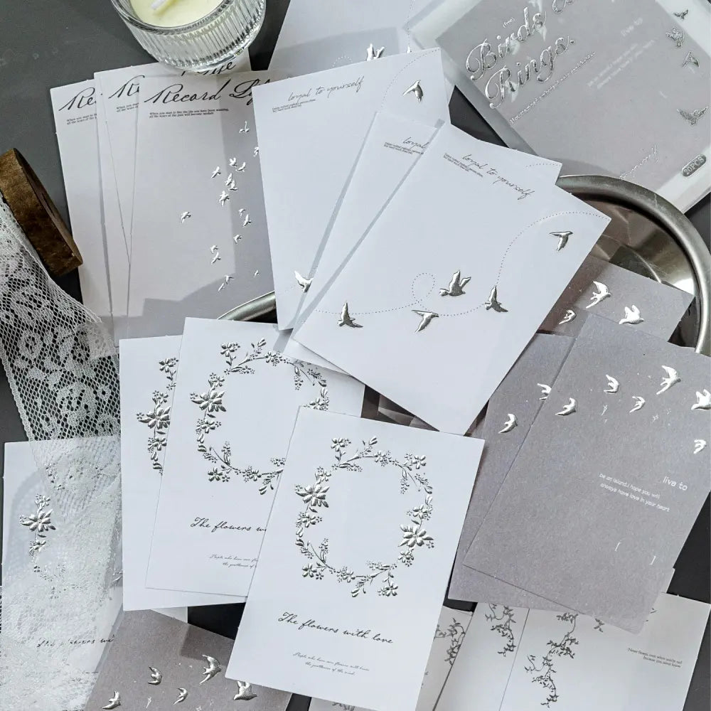Moonlight Dream memo pad packaging view with dark dreamy note pad styles for planners and journals.