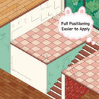 Close-up of the positioning scene card for the 3D scene sticker kit set showing easier full positioning