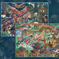 Mythic Chinese 3D scene sticker kit set with Lanruo Shadows and Luo Goddess fantasy scenes