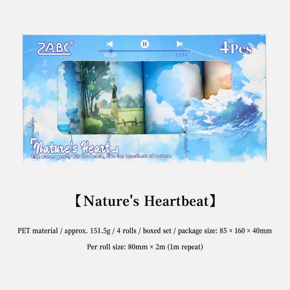 Nature's Heart style 02 washi tape set