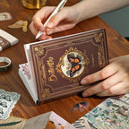 Nature's Whisper Junk Journal Kit gallery image 3 showing earthy botanical papers, stickers, and vintage-style ephemera for junk journaling and collage