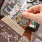 Nature's Whisper Junk Journal Kit gallery image 6 showing earthy botanical papers, stickers, and vintage-style ephemera for junk journaling and collage