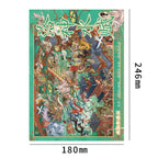 Ode to the Luo Goddess scene sticker kit size 180 by 246 mm