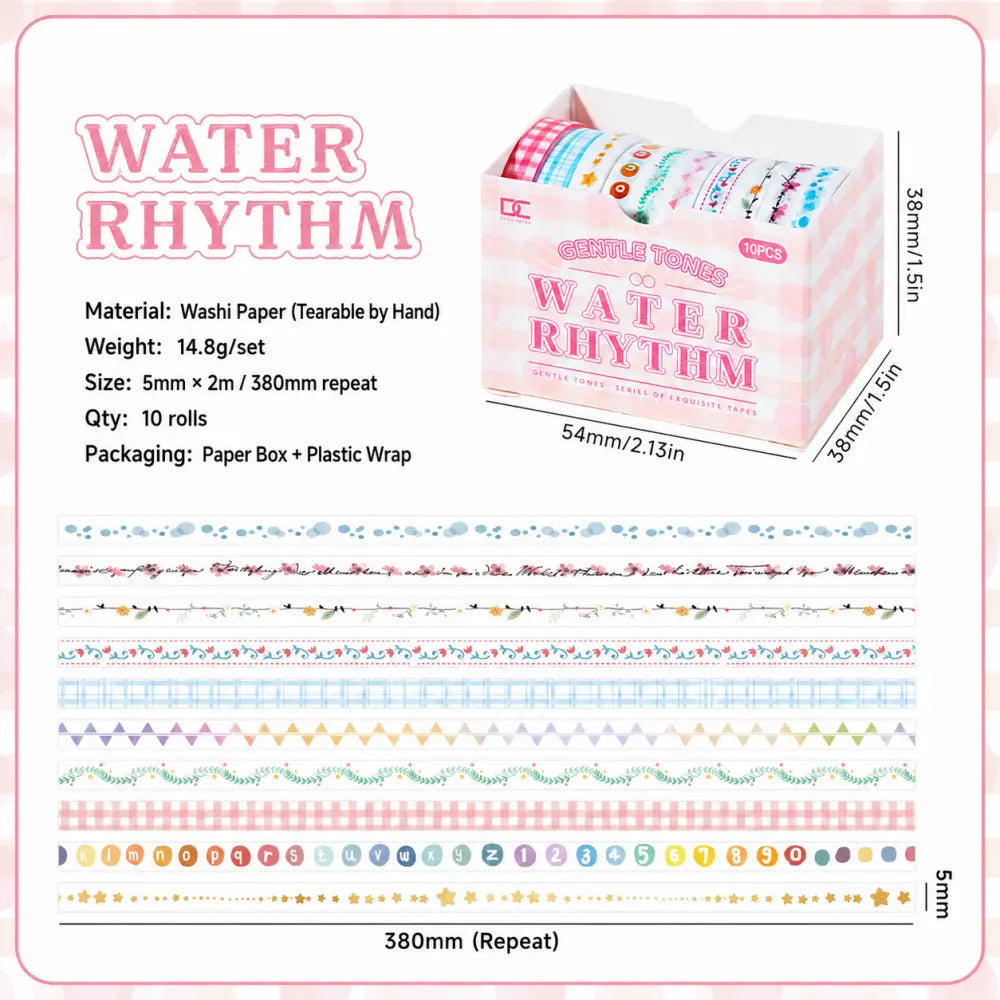 Pastel Dreamscape style 01 mini washi tape roll