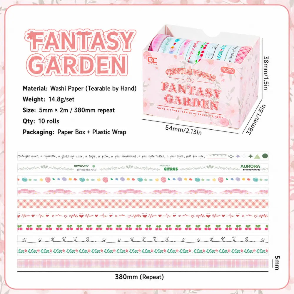 Pastel Dreamscape style 06 mini washi tape roll