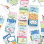 Planner Ticket memo pad All 4 Styles set with colorful ticket-style pages for planners and journals.