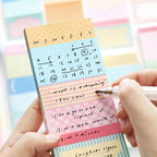 Planner Ticket memo pad writing layout with ticket-style note blocks for daily planning and scrapbook notes.