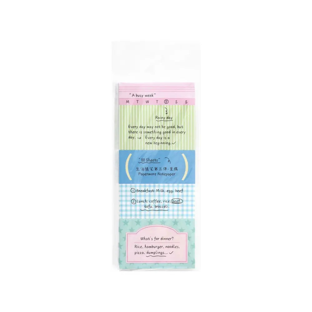 Planner Ticket memo pad in use as planner labels, journal accents, and decorative note pages.