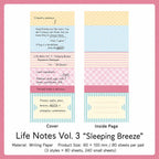 Sleeping Breeze Planner Ticket memo pad style with soft ticket pages for scrapbook notes.