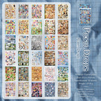Poem Drops journaling sticker set overview with 30 sheets and product specifications