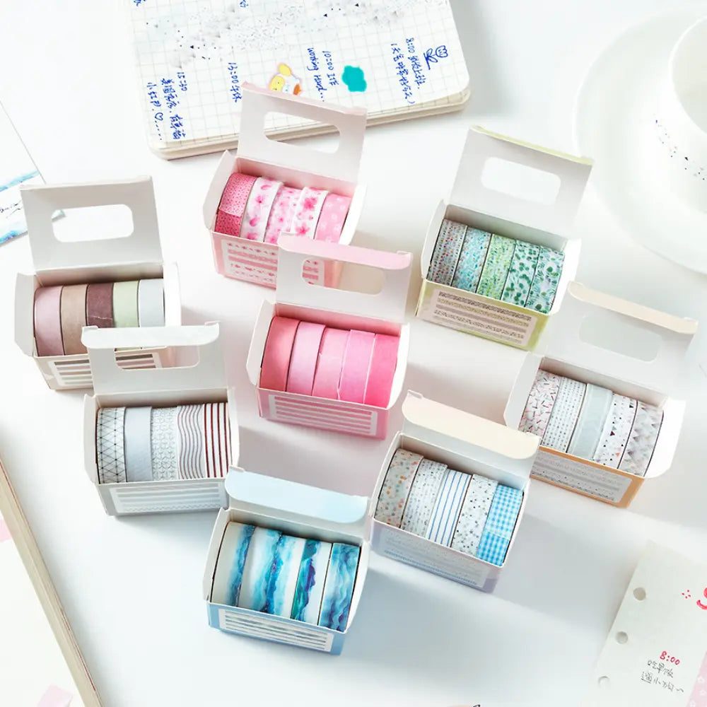 Sakura Ink Color Stories washi tape packaging and roll display