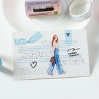 Sakura Ink Color Stories washi tape roll and pattern detail