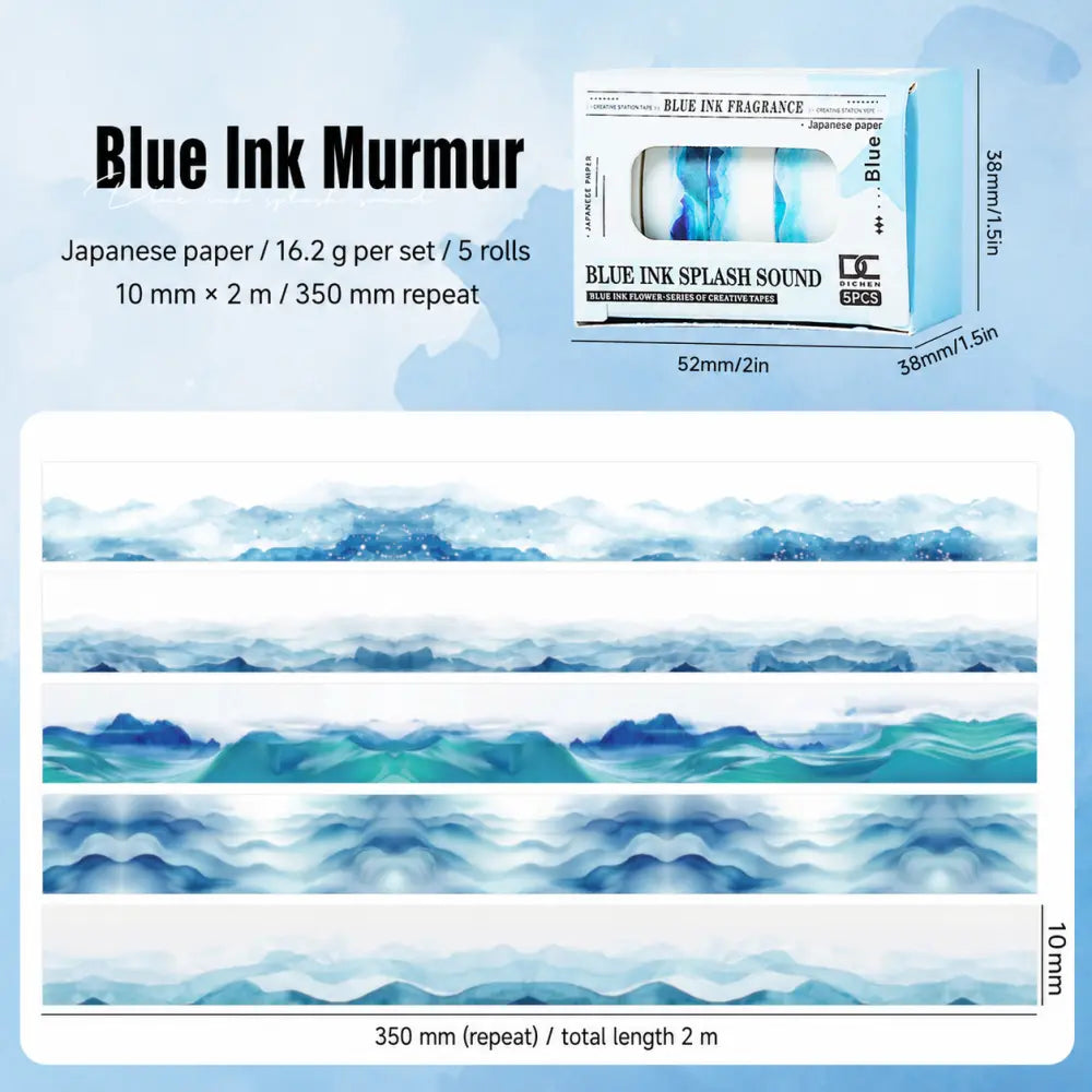 Sakura Ink Color Stories style 01 washi tape set