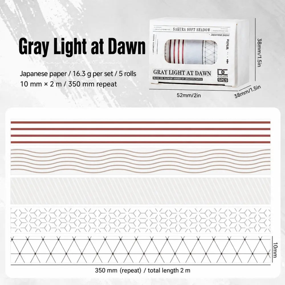 Sakura Ink Color Stories style 04 washi tape set