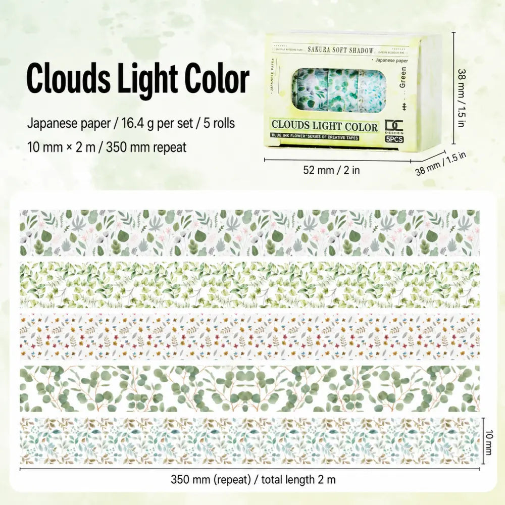 Sakura Ink Color Stories style 05 washi tape set