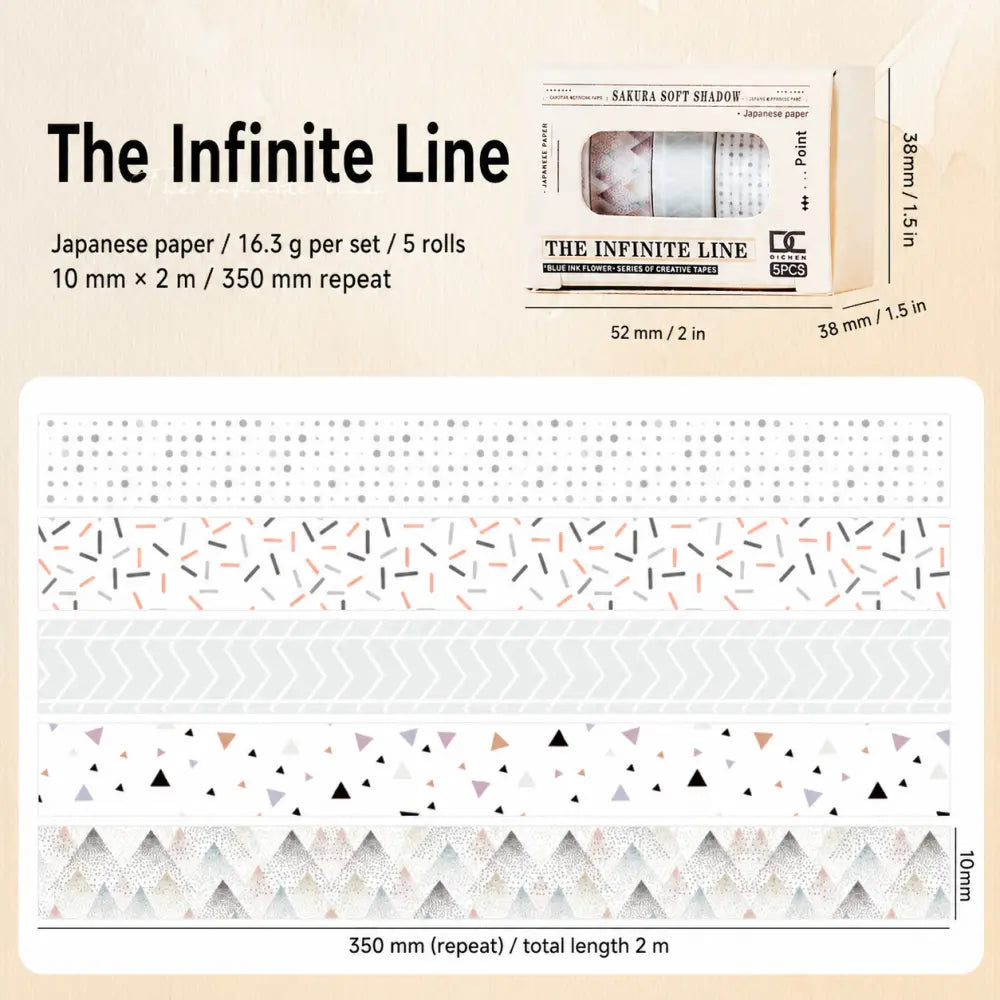 Sakura Ink Color Stories style 06 washi tape set