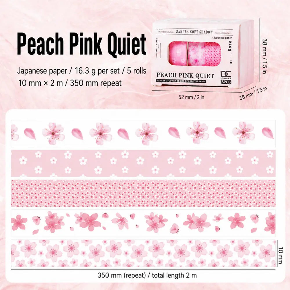 Sakura Ink Color Stories style 08 washi tape set