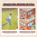 Glossy film detail and clear or opaque window options for the School Days scene sticker kit
