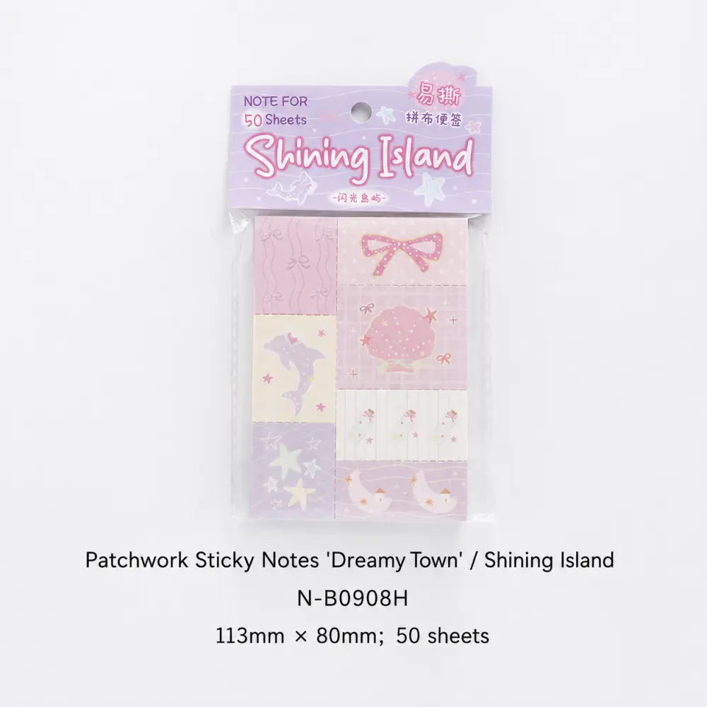 Shining Island Secret Garden memo pad style with soft pastel paper pages for creative notes.