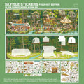 Skyisle Fold-Out Edition forest scene sticker kit with double-sided scene card and sticker sheets