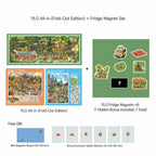 Skyisle 15.0 Forest Series 3-style bundle with scene sticker kits, fridge magnets, magnetic board, and helper stickers