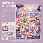 Skyisle Sicily island 3D-look travel miniature scene sticker design
