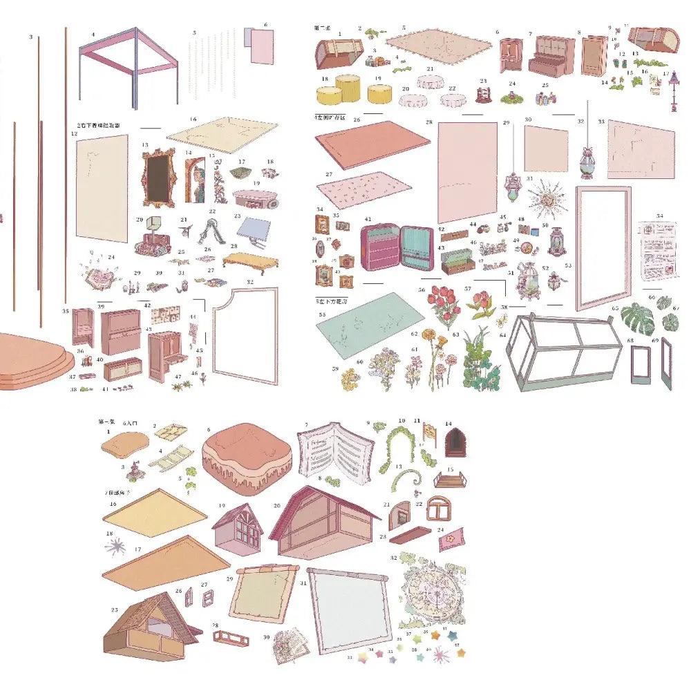 Skyisle Colorful City scene sticker kit package and scale detail