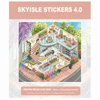 Skyisle dreamy cake shop 3D-look miniature scene sticker design
