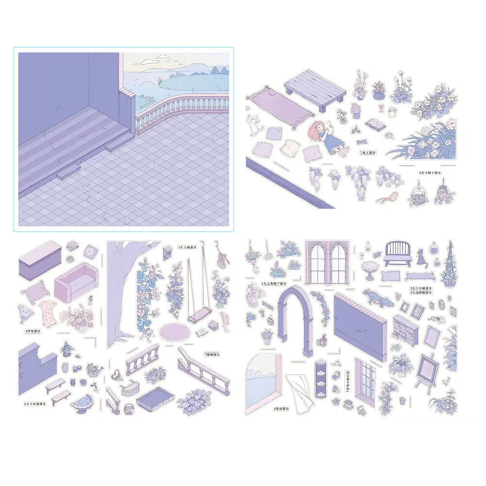 Skyisle Diamond Tears scene sticker kit package and scale detail