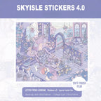 Skyisle shimmering vanity table 3D-look miniature scene sticker design