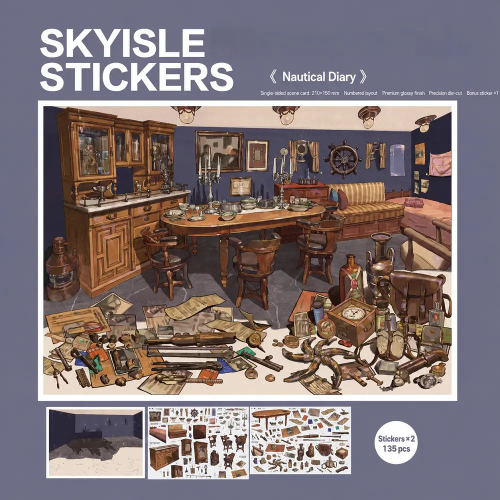 DingDing Car Home miniature scene from the Skyisle Istanbul Journey sticker kit