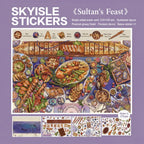 Scale and print detail of the Skyisle Istanbul Journey scene sticker kit