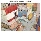 Skyisle Small Town Library scene sticker kit package and scale detail