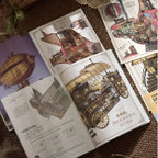Skyisle Utopia Sketchbook scene sticker kit detail with architectural miniature sticker pieces