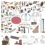 Skyisle Utopia Sketchbook scene sticker kit package and scale detail