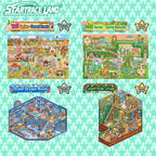 STARTRACELAND Pixel-Style Scene Sticker Kit full set with Sweet Treats, Spring Time Garden, Ocean Blue Room, and Cozy Cat Loft styles