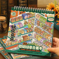 Hand holding the Telado 11.0 Miniature Store 3D Scene Sticker Book with store shelf artwork on the cover