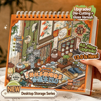 Telado 13.0 Desktop Storage 3D scene sticker book cover with upgraded die-cutting and gloss varnish details