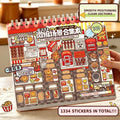 Telado 14.0 Mini Shop 3D Scene Sticker Book Standard Edition with a miniature shop scene cover
