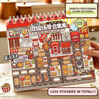 Telado 14.0 Mini Shop 3D Scene Sticker Book Standard Edition with a miniature shop scene cover