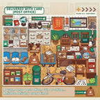 Retro post office miniature scene from the Telado 14.0 Mini Shop 3D Scene Sticker Book