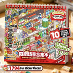 Telado 15.0 Mini Scene Collection Book 3D scene sticker book with spiral binding and shop scene cover